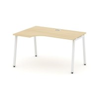 Style Project SN-4A.SPA-001L (Акация лорка/Белый металл) Стол рабочий эргономичный