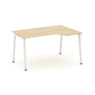 Style Project SN-4A.SPA-001R (Акация лорка/Белый металл) Стол рабочий эргономичный