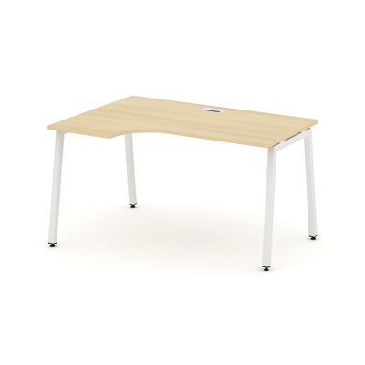 Style Project SN-4A.SPA-011L (Акация лорка/Белый металл) Стол рабочий эргономичный