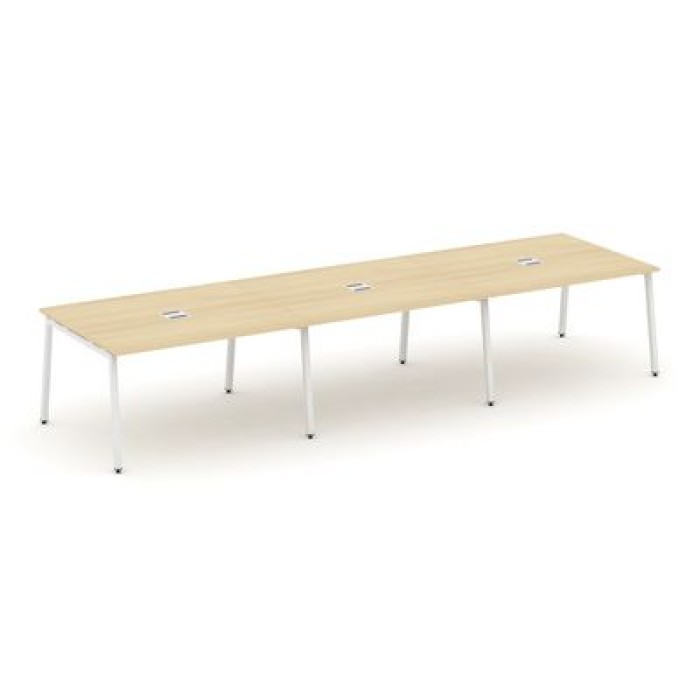 Стайл Проджект SN-4A.SPRG-053 (Акация лорка/Белый металл) Стол переговорный