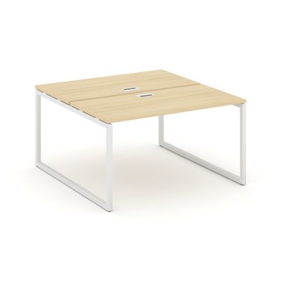 Style Project SN-4O.DRS-001 (Акация лорка/Белый металл) Рабочая станция двухсторонняя