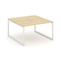 Style Project SN-4O.DRS-002 (Акация лорка/Белый металл) Рабочая станция двухсторонняя