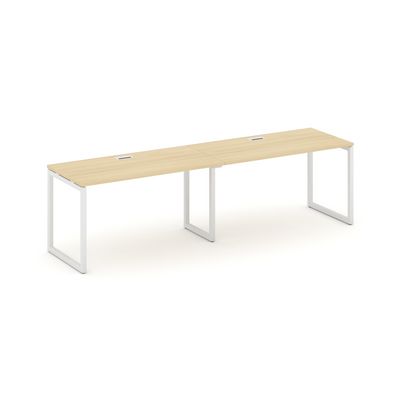 Style Project SN-4O.ORS-001 (Акация лорка/Белый металл) Рабочая станция односторонняя