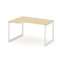 Style Project SN-4O.SPA-001L (Акация лорка/Белый металл) Стол рабочий эргономичный