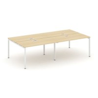 Style Project SN-4P.DRS-054 (Акация лорка/Белый металл) Рабочая станция двухсторонняя