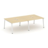 Style Project SN-5A.DRS-052 (Акация лорка/Белый металл) Рабочая станция двухсторонняя