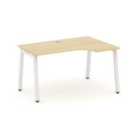 Style Project SN-5A.SPA-001R (Акация лорка/Белый металл) Стол рабочий эргономичный