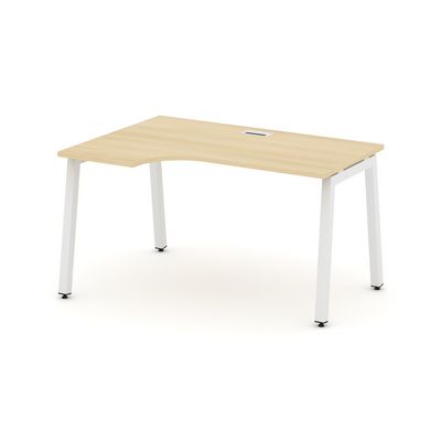 Style Project SN-5A.SPA-012L (Акация лорка/Белый металл) Стол рабочий эргономичный