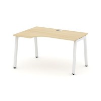 Style Project SN-5A.SPA-022L (Акация лорка/Белый металл) Стол рабочий эргономичный