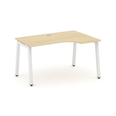 Style Project SN-5A.SPA-022R (Акация лорка/Белый металл) Стол рабочий эргономичный