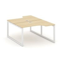 Style Project SN-5O.DRPA-022 (Акация лорка/Белый металл) Рабочая станция эргономичная