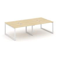 Style Project SN-5O.DRS-031 (Акация лорка/Белый металл) Рабочая станция двухсторонняя