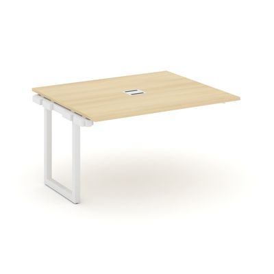 Style Project SN-5O.NSPRG-033 (Акация лорка/Белый металл) Проходной наборный элемент переговорного стола