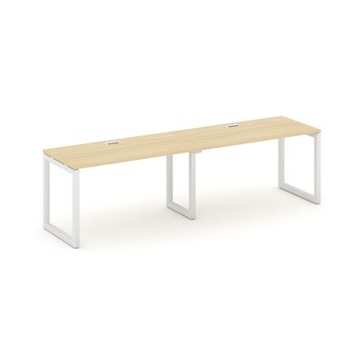 Style Project SN-5O.ORS-012 (Акация лорка/Белый металл) Рабочая станция односторонняя