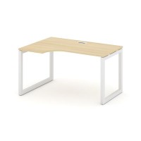 Style Project SN-5O.SPA-002L (Акация лорка/Белый металл) Стол рабочий эргономичный