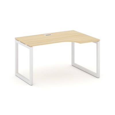 Style Project SN-5O.SPA-022R (Акация лорка/Белый металл) Стол рабочий эргономичный