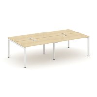 Style Project SN-5P.DRS-053 (Акация лорка/Белый металл) Рабочая станция двухсторонняя