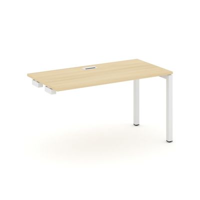 Style Project SN-5P.OPRS-002 (Акация лорка/Белый металл) Стол приставка к опорным элементам