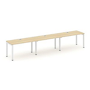Стайл Проджект SN-5P.ORS-031 (Акация лорка/Белый металл) Рабочая станция односторонняя