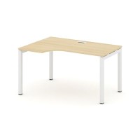 Style Project SN-5P.SPA-021L (Акация лорка/Белый металл) Стол рабочий эргономичный