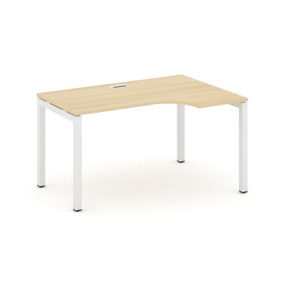 Style Project SN-5P.SPA-021R (Акация лорка/Белый металл) Стол рабочий эргономичный