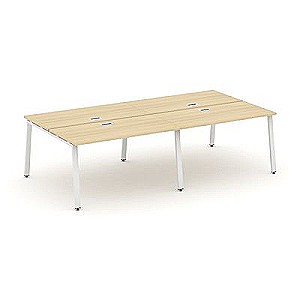 Стайл Проджект SN-6A.DRS-051 (Акация лорка/Белый металл) Рабочая станция двухсторонняя