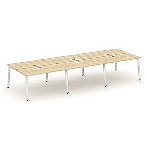 Стайл Проджект SN-6A.DRS-082 (Акация лорка/Белый металл) Рабочая станция двухсторонняя