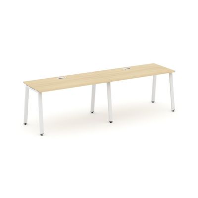 Style Project SN-6A.ORS-023 (Акация лорка/Белый металл) Рабочая станция односторонняя