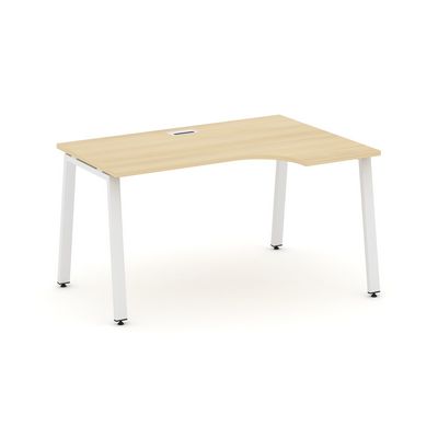 Style Project SN-6A.SPA-001R (Акация лорка/Белый металл) Стол рабочий эргономичный