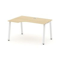 Style Project SN-6A.SPA-002L (Акация лорка/Белый металл) Стол рабочий эргономичный