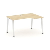 Style Project SN-6A.SPA-002R (Акация лорка/Белый металл) Стол рабочий эргономичный