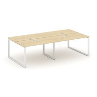 Style Project SN-6O.DRS-043 (Акация лорка/Белый металл) Рабочая станция двухсторонняя