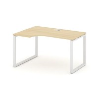 Style Project SN-6O.SPA-001L (Акация лорка/Белый металл) Стол рабочий эргономичный