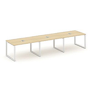 Стайл Проджект SN-6O.SPRG-022 (Акация лорка/Белый металл) Стол переговорный