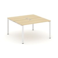 Style Project SN-6P.DRS-023 (Акация лорка/Белый металл) Рабочая станция двухсторонняя