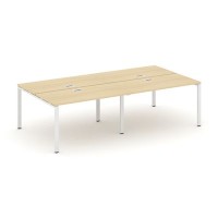 Style Project SN-6P.DRS-053 (Акация лорка/Белый металл) Рабочая станция двухсторонняя