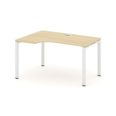 Style Project SN-6P.SPA-001L (Акация лорка/Белый металл) Стол рабочий эргономичный