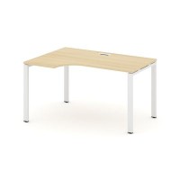 Style Project SN-6P.SPA-021L (Акация лорка/Белый металл) Стол рабочий эргономичный