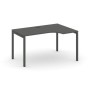 Style Project SN-4P.SPA-012R (Антрацит/Антрацит металл) Стол рабочий эргономичный