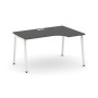 Style Project SN-4A.SPA-022R (Антрацит/Белый металл) Стол рабочий эргономичный