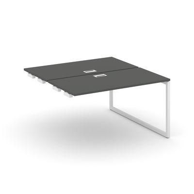 Style Project SN-4O.DPRS-021 (Антрацит/Белый металл) Стол приставка к опорным элементам