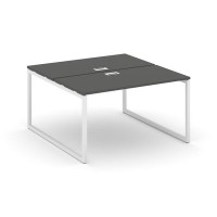 Style Project SN-4O.DRS-022 (Антрацит/Белый металл) Рабочая станция двухсторонняя