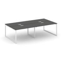 Style Project SN-4O.DRS-051 (Антрацит/Белый металл) Рабочая станция двухсторонняя