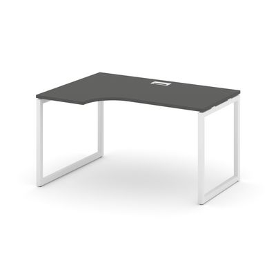 Style Project SN-4O.SPA-001L (Антрацит/Белый металл) Стол рабочий эргономичный