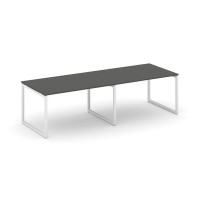 Style Project SN-4O.SPRG-013.3 (Антрацит/Белый металл) Стол переговорный