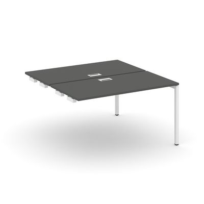 Style Project SN-4P.DPRS-012 (Антрацит/Белый металл) Стол приставка к опорным элементам