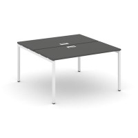 Style Project SN-4P.DRS-012 (Антрацит/Белый металл) Рабочая станция двухсторонняя