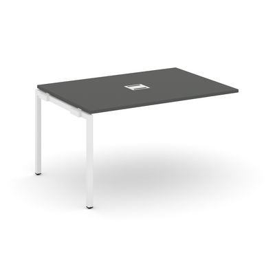 Style Project SN-4P.NSPRG-001 (Антрацит/Белый металл) Проходной наборный элемент переговорного стола