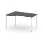 Style Project SN-4P.SPA-001L (Антрацит/Белый металл) Стол рабочий эргономичный