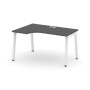 Style Project SN-5A.SPA-011L (Антрацит/Белый металл) Стол рабочий эргономичный